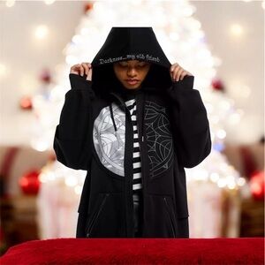 Wednesday Addams Split Window Oversized Hoodie